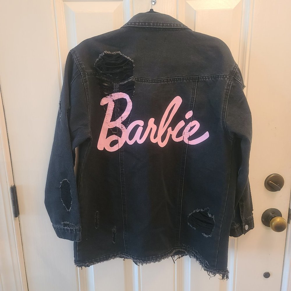 NWOT Missguided x Barbie Limited Edition jean jacket